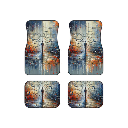 Technological Connectivity Bridge Car Mats (Set of 4) - ATUH.ART
