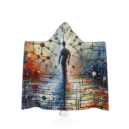 Technological Connectivity Bridge Hooded Blanket - ATUH.ART