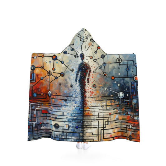 Technological Connectivity Bridge Hooded Blanket - ATUH.ART