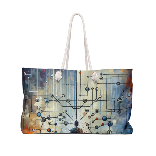 Technological Connectivity Bridge Weekender Bag - ATUH.ART