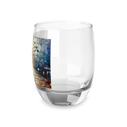 Technological Connectivity Bridge Whiskey Glass - ATUH.ART