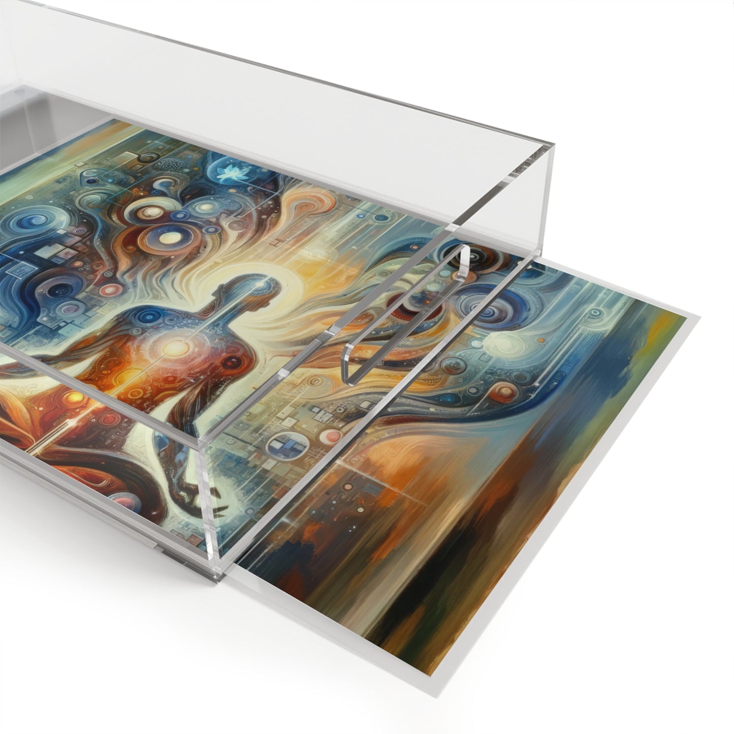 Technological Spiritual Synthesis Acrylic Serving Tray - ATUH.ART