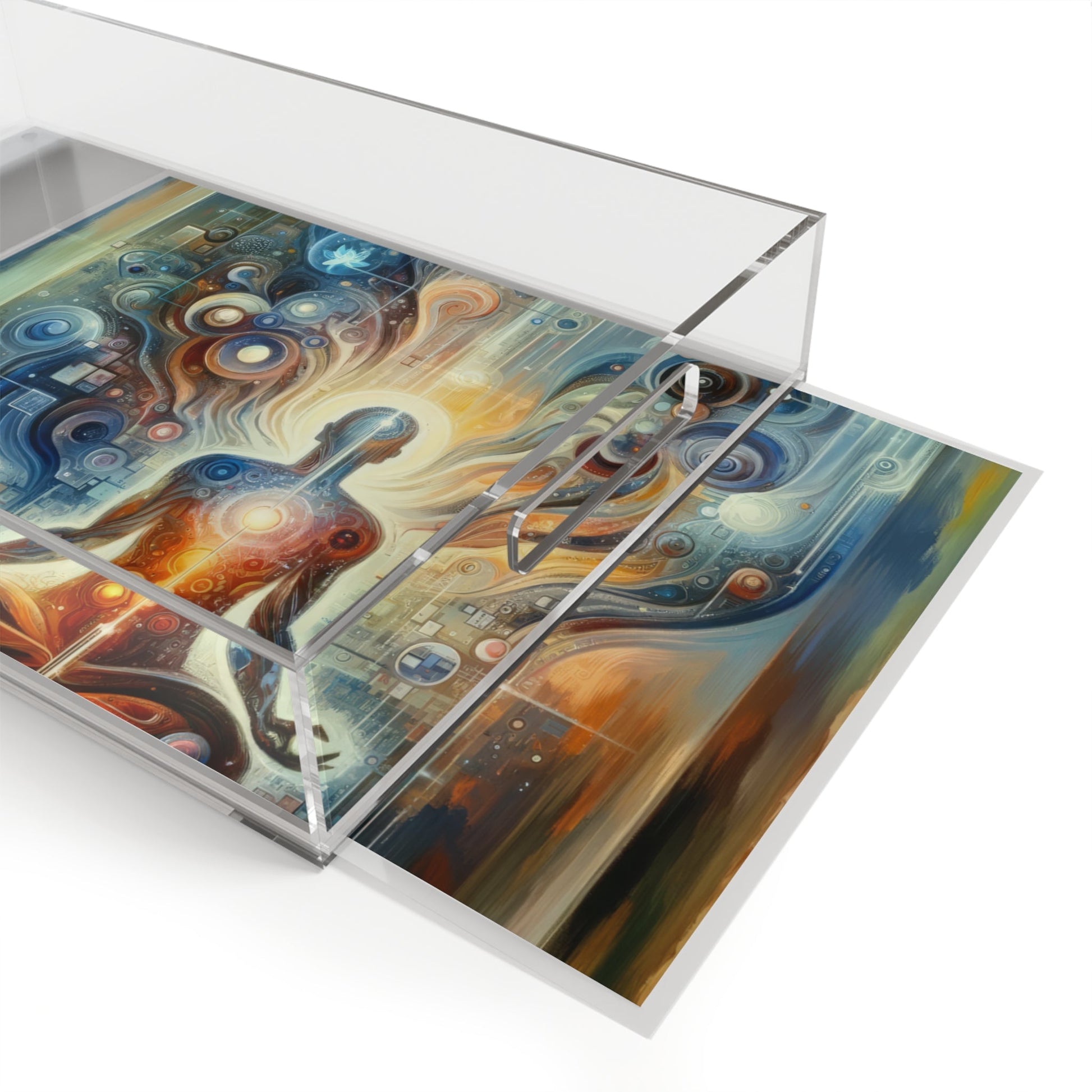 Technological Spiritual Synthesis Acrylic Serving Tray - ATUH.ART
