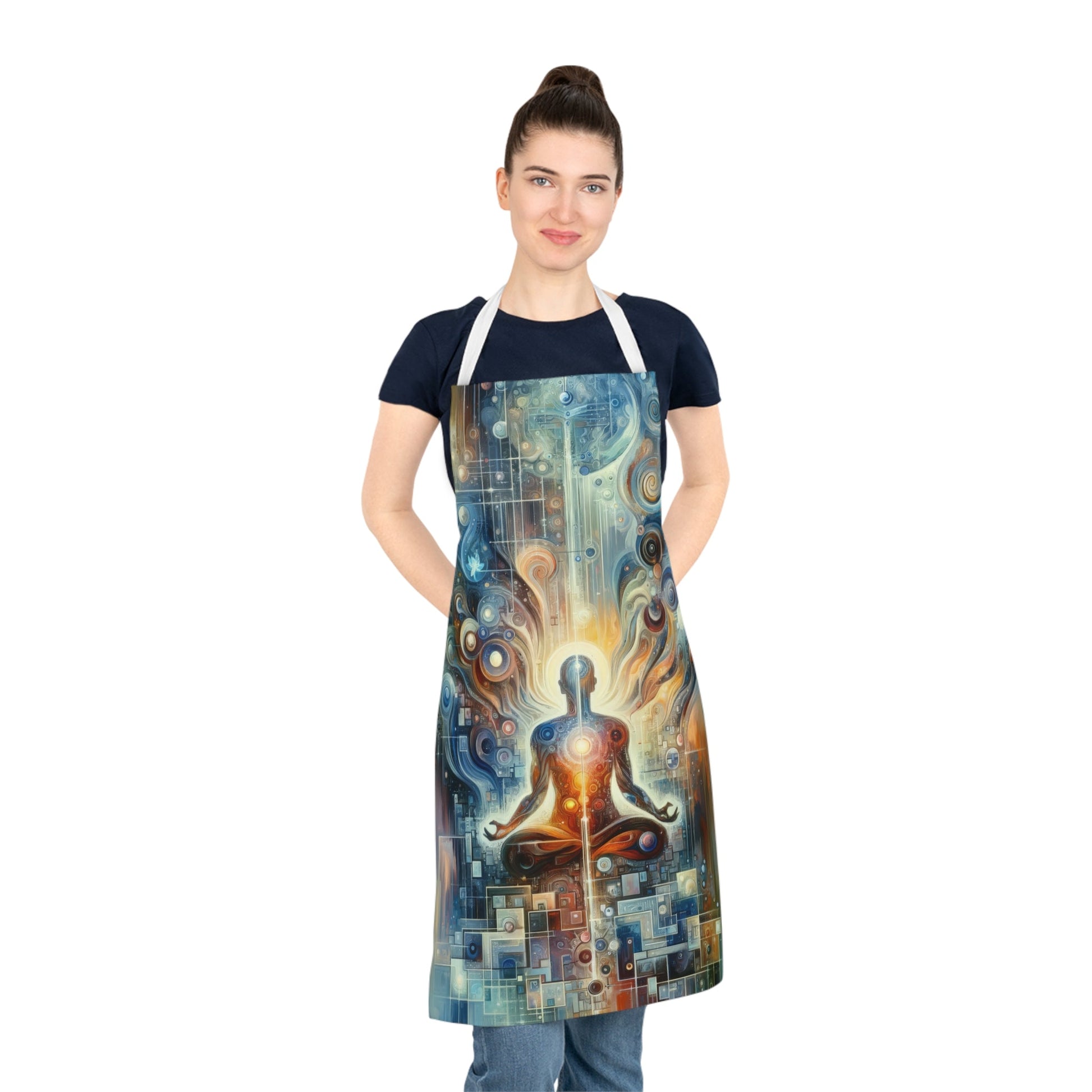 Technological Spiritual Synthesis Adult Apron (AOP) - ATUH.ART