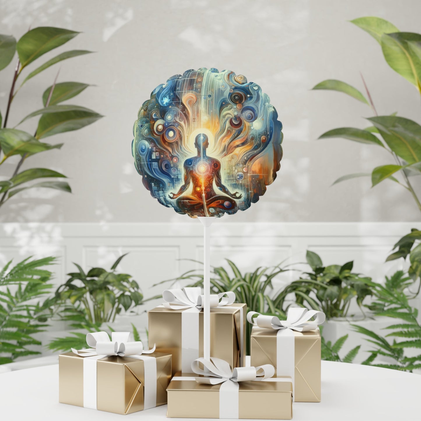 Technological Spiritual Synthesis Balloon (Round and Heart-shaped), 11" - ATUH.ART