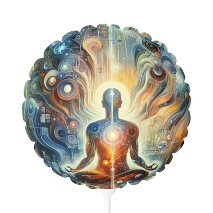Technological Spiritual Synthesis Balloon (Round and Heart-shaped), 11" - ATUH.ART