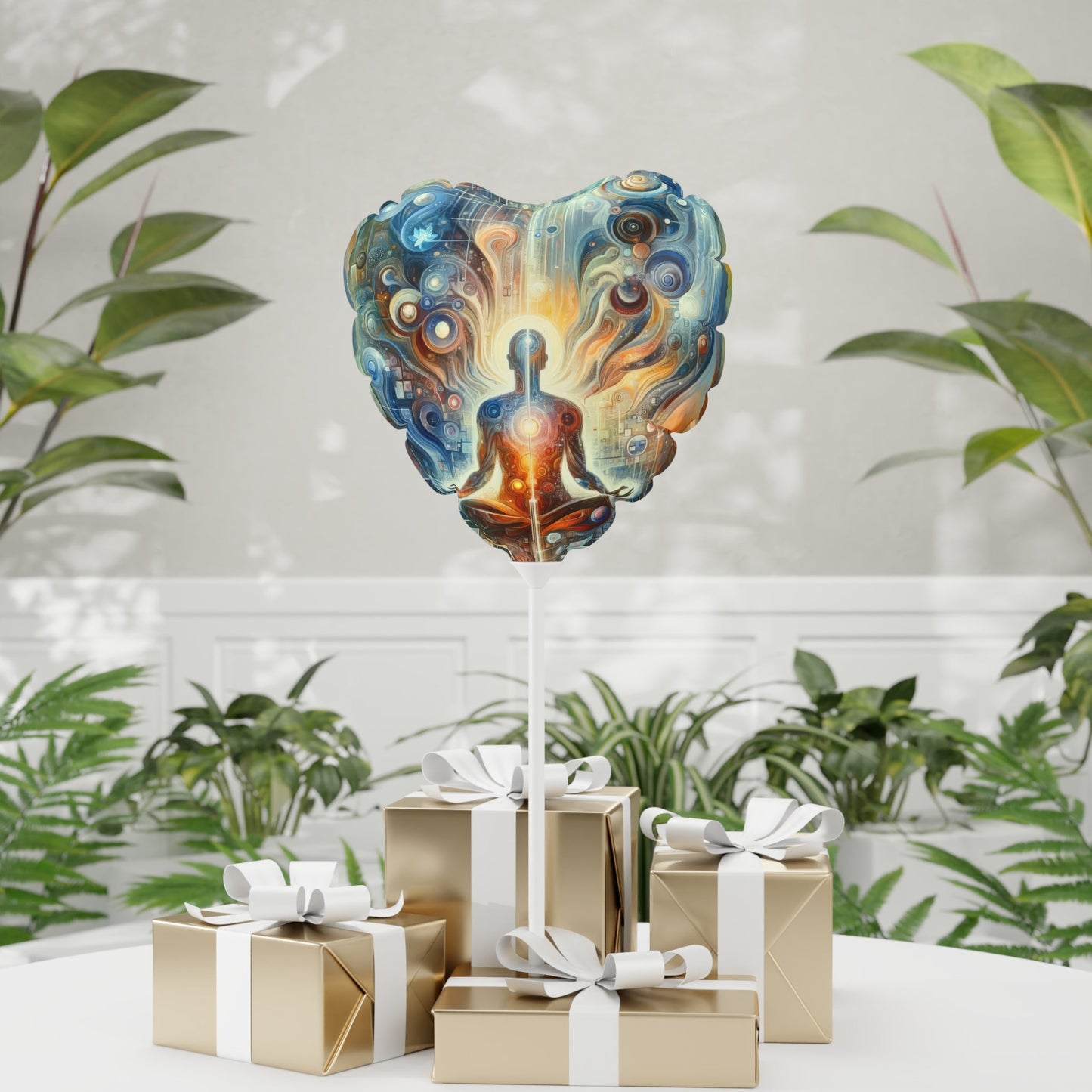 Technological Spiritual Synthesis Balloon (Round and Heart-shaped), 11" - ATUH.ART
