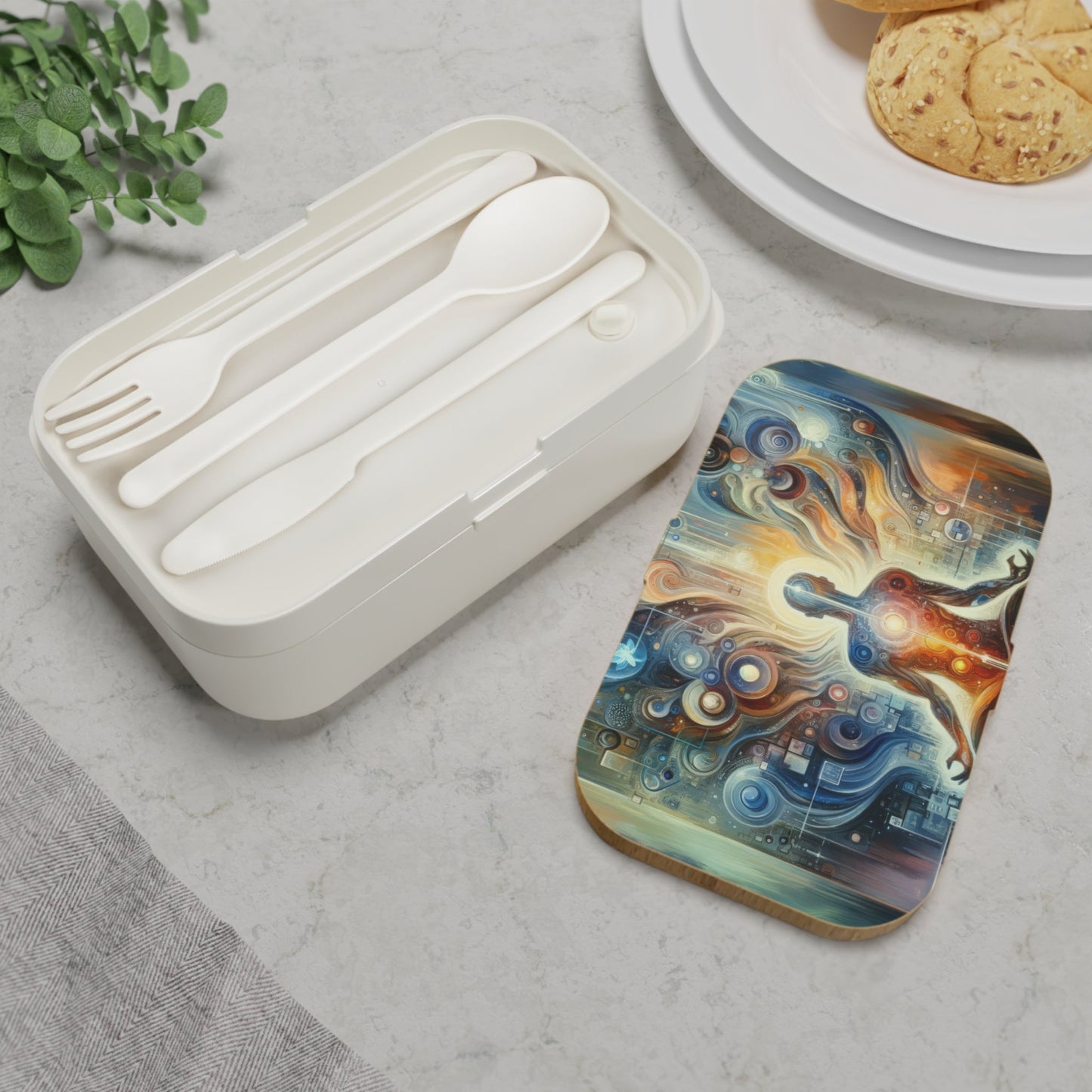 Technological Spiritual Synthesis Bento Lunch Box - ATUH.ART