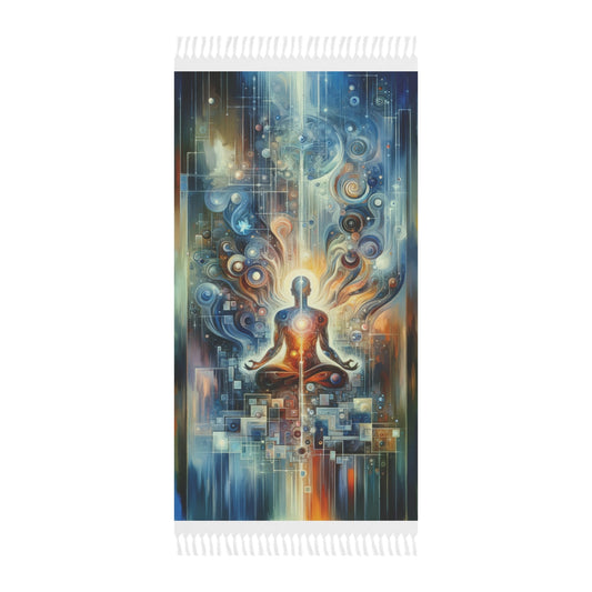 Technological Spiritual Synthesis Boho Beach Cloth - ATUH.ART