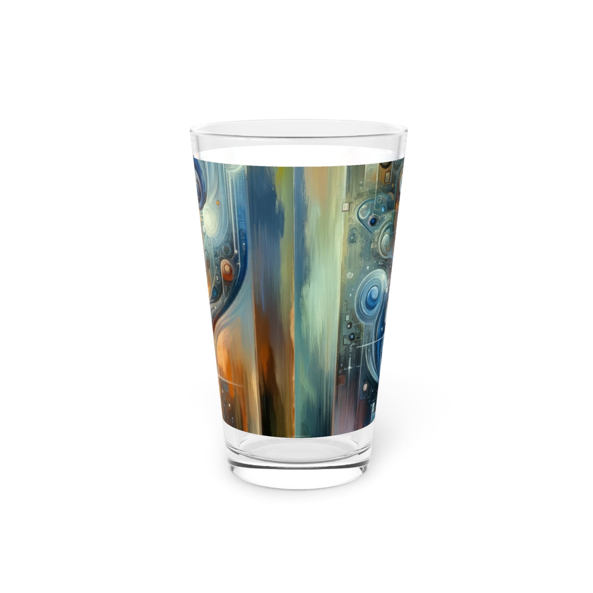 Technological Spiritual Synthesis Pint Glass, 16oz - ATUH.ART