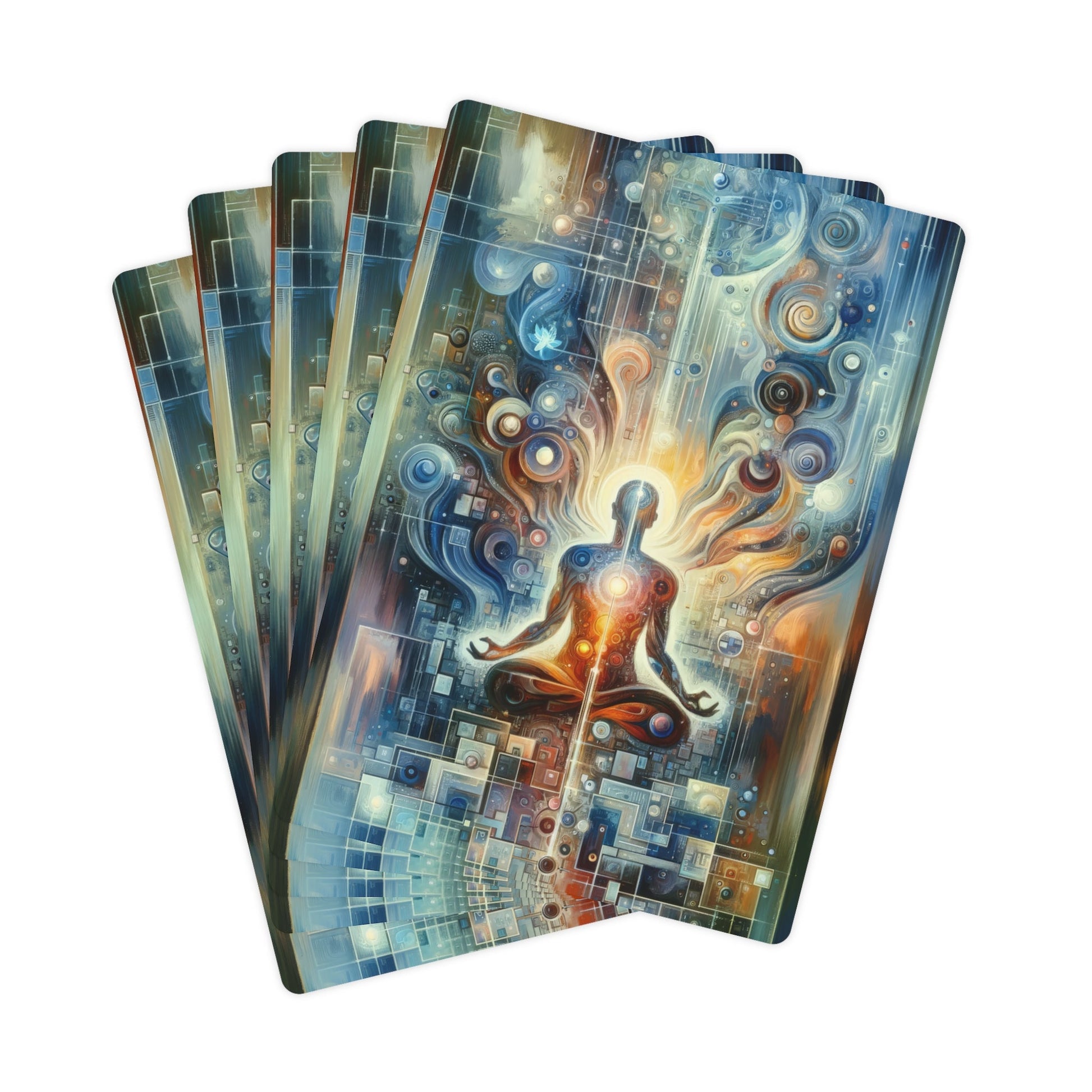 Technological Spiritual Synthesis Poker Cards - ATUH.ART