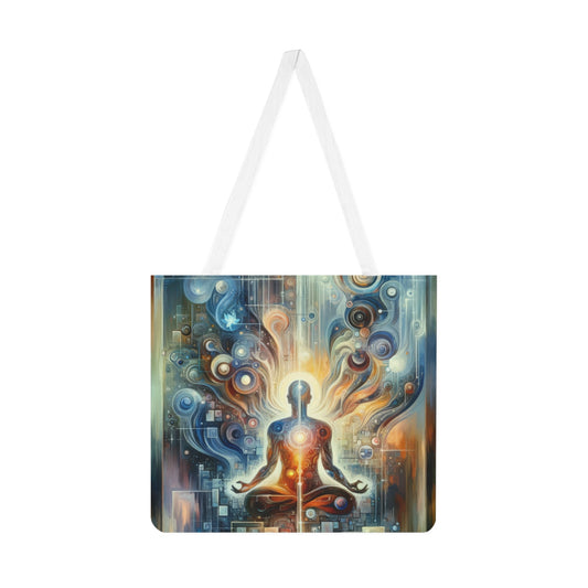 Technological Spiritual Synthesis Shoulder Tote Bag (AOP) - ATUH.ART