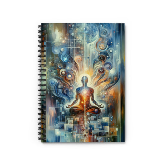 Technological Spiritual Synthesis Spiral Notebook - Ruled Line - ATUH.ART