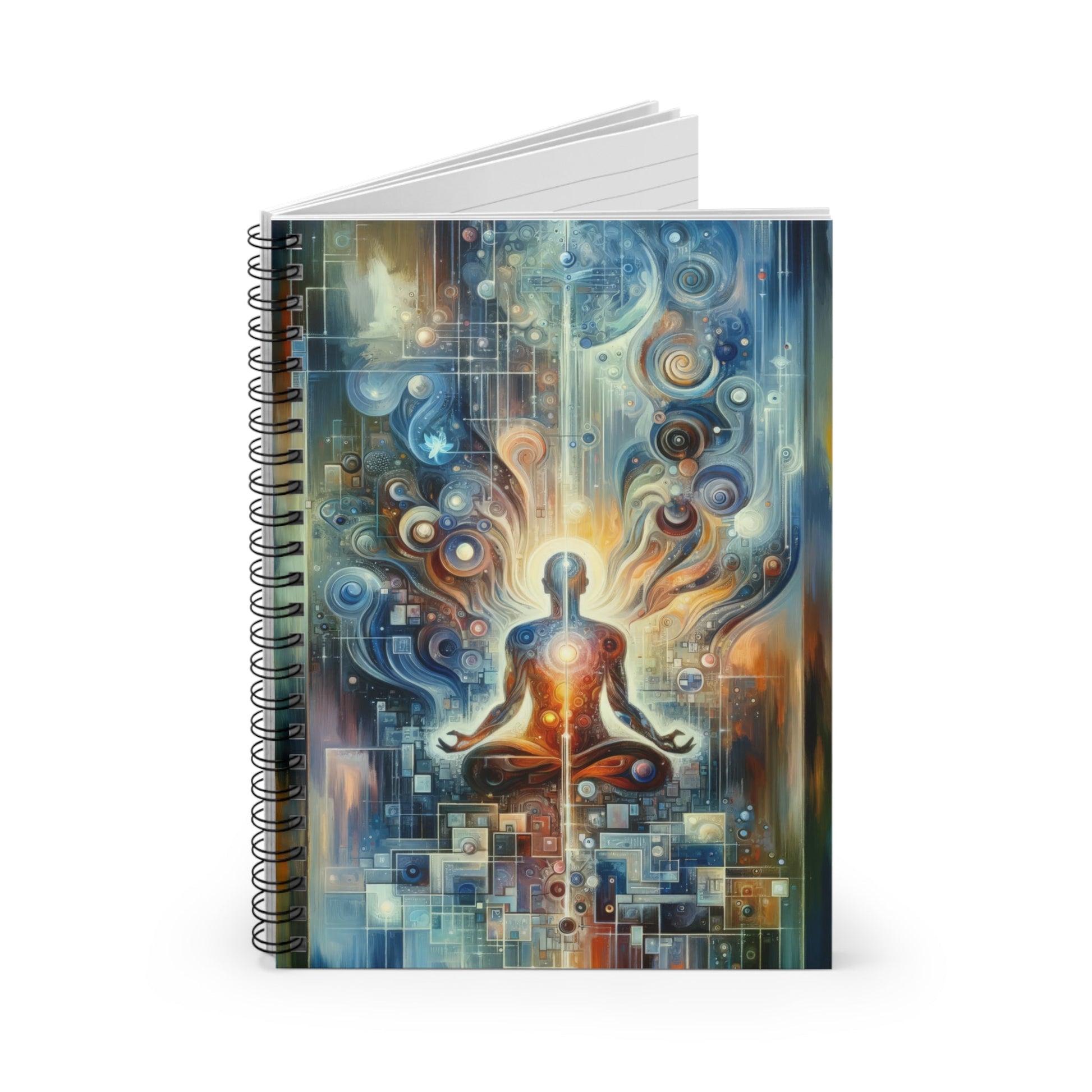 Technological Spiritual Synthesis Spiral Notebook - Ruled Line - ATUH.ART