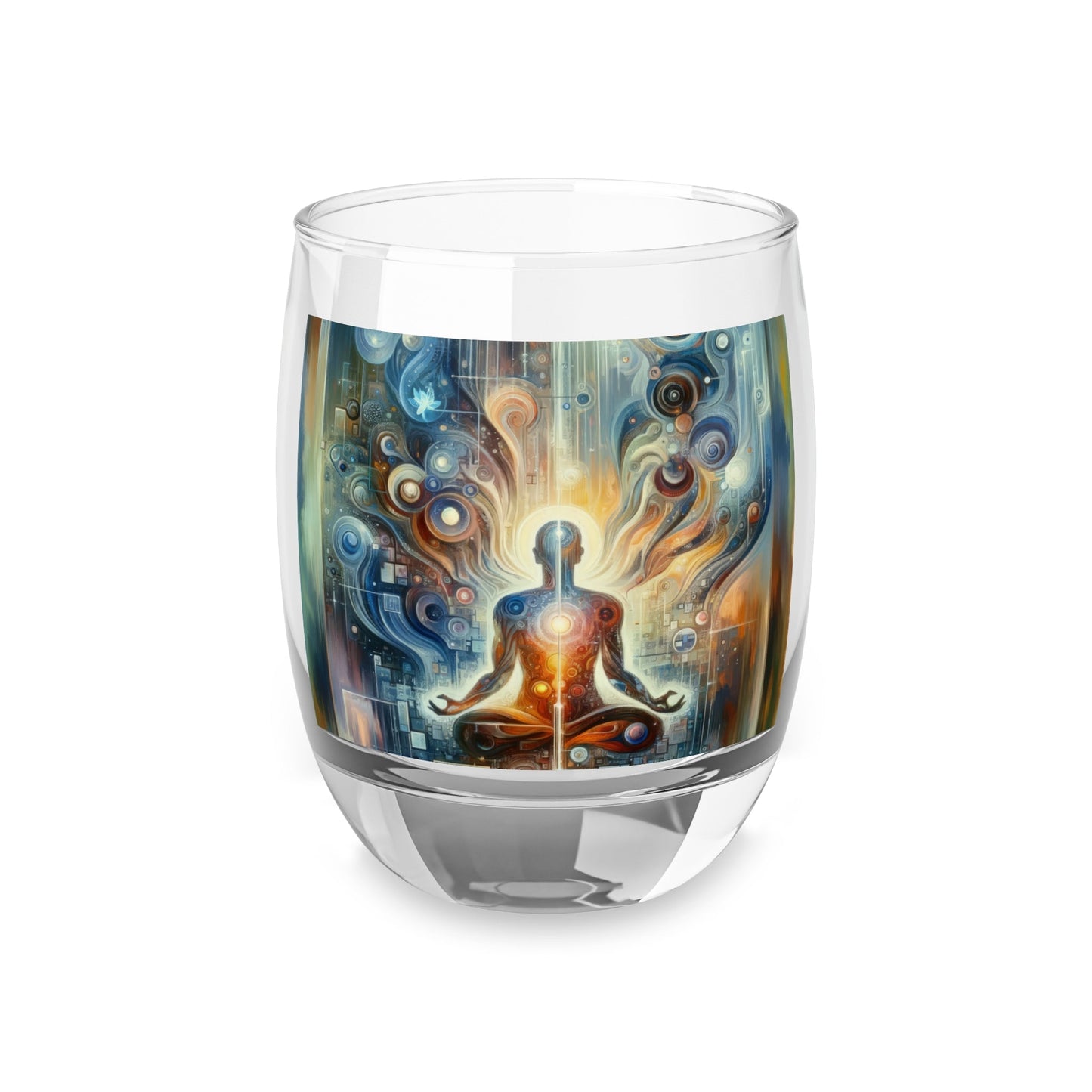 Technological Spiritual Synthesis Whiskey Glass - ATUH.ART