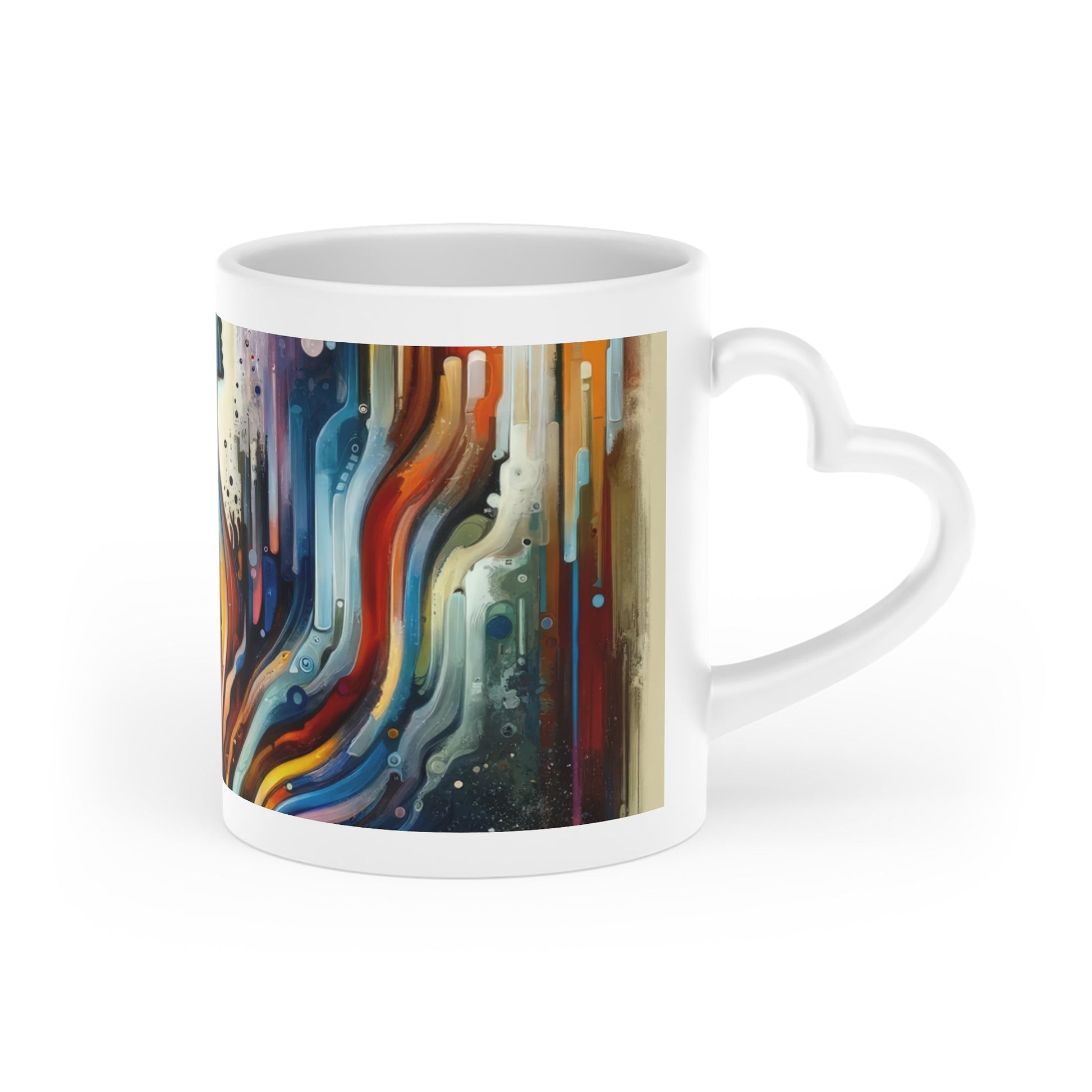 Threshold Collective Consciousness Heart-Shaped Mug - ATUH.ART