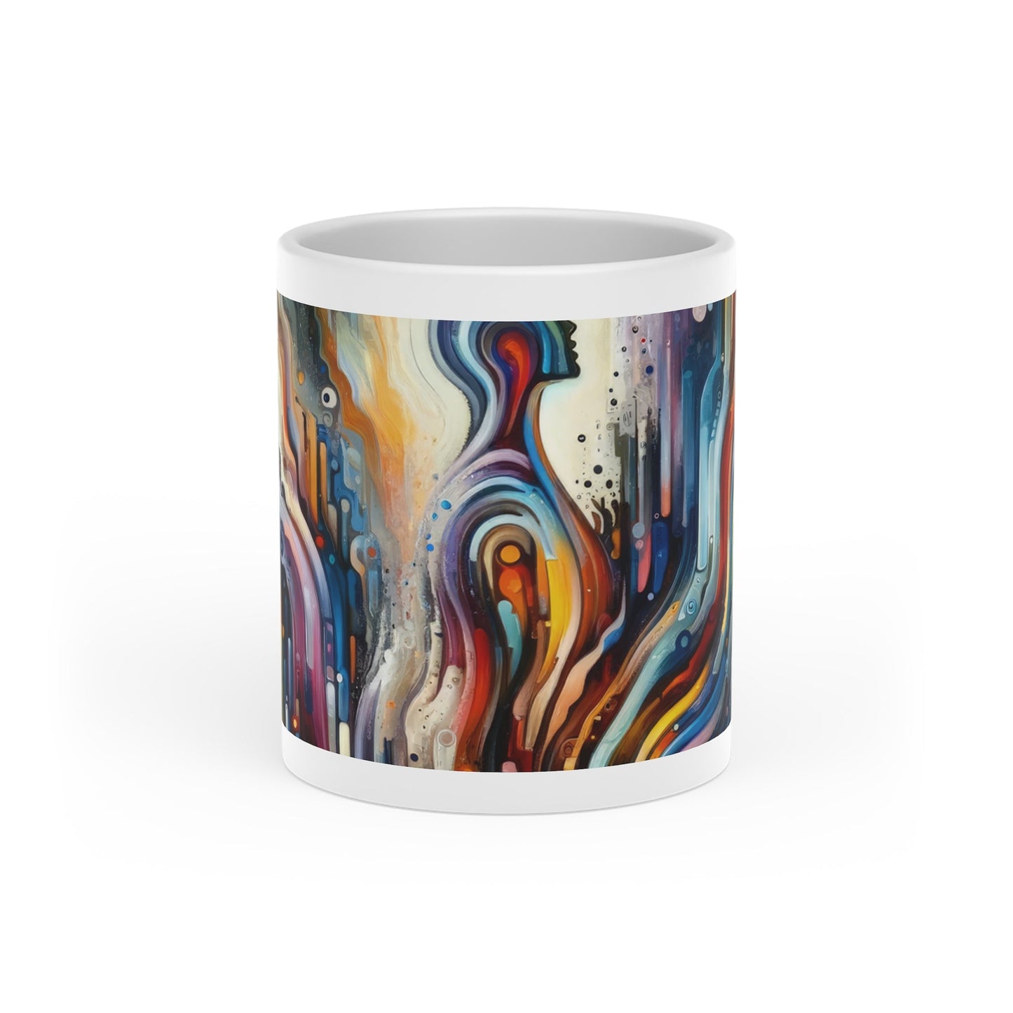 Threshold Collective Consciousness Heart-Shaped Mug - ATUH.ART