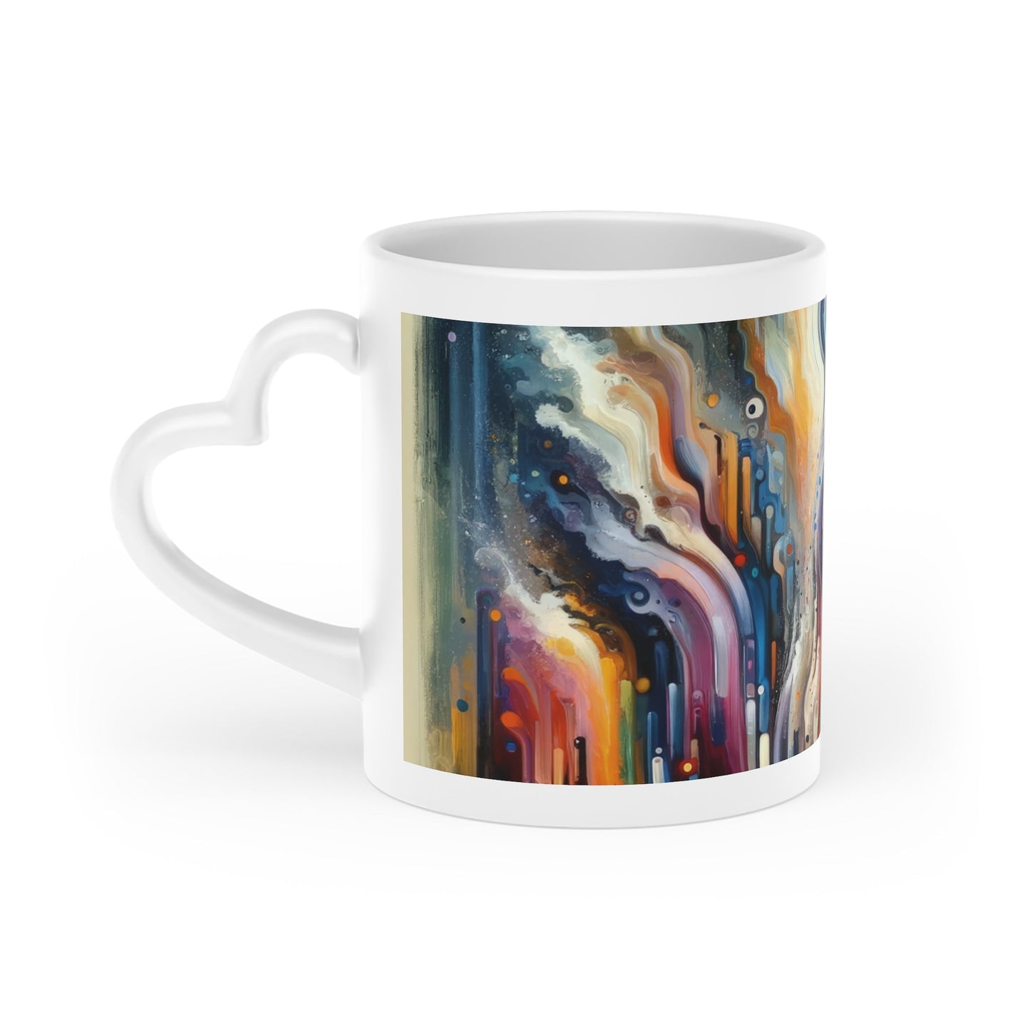 Threshold Collective Consciousness Heart-Shaped Mug - ATUH.ART