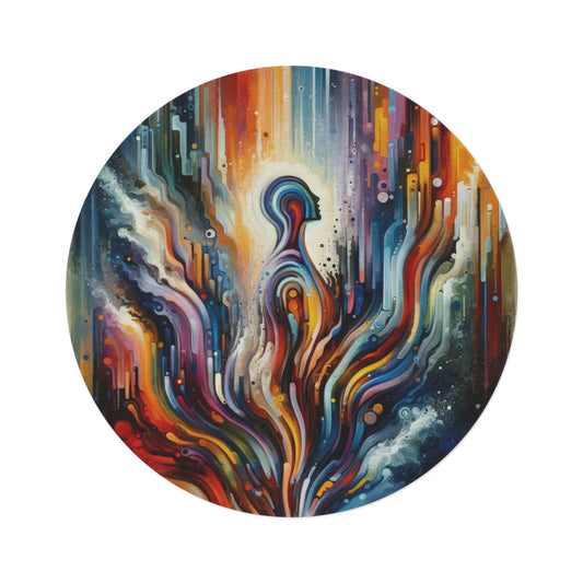Threshold Collective Consciousness Round Rug - ATUH.ART