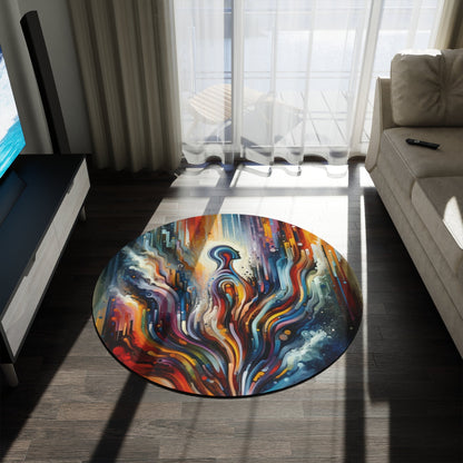 Threshold Collective Consciousness Round Rug - ATUH.ART