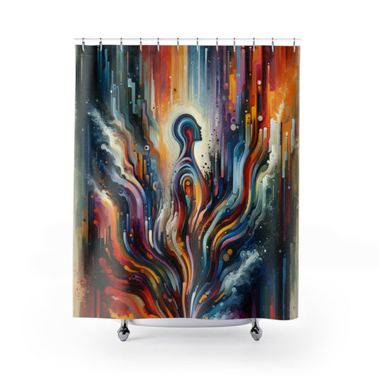 Threshold Collective Consciousness Shower Curtains - ATUH.ART