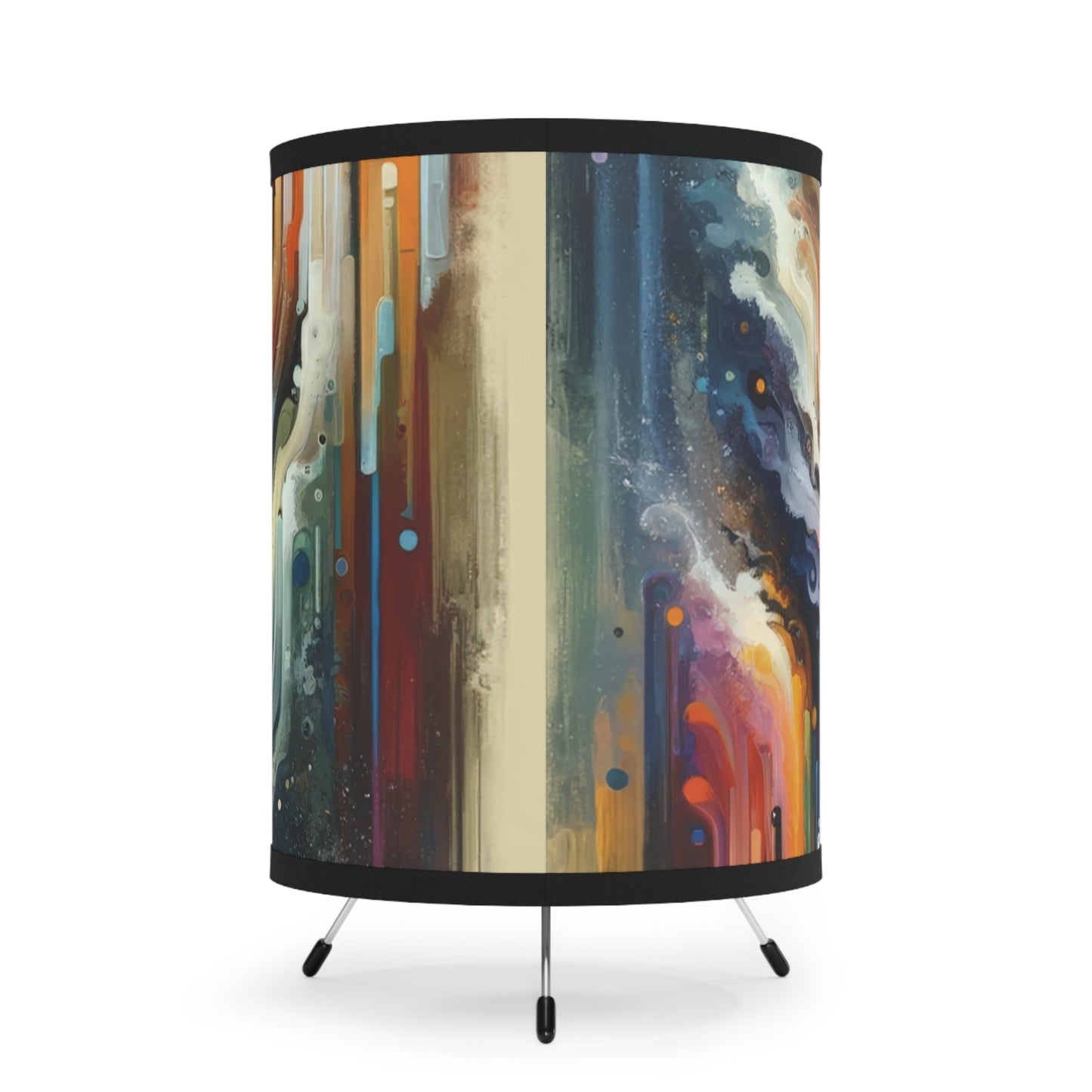 Threshold Collective Consciousness Tripod Lamp with High-Res Printed Shade, US\CA plug - ATUH.ART