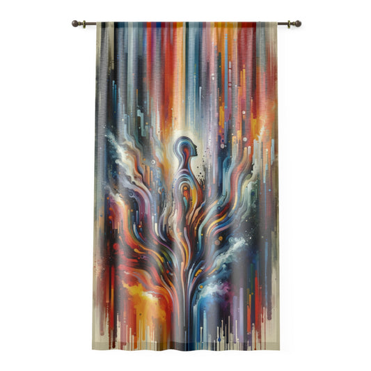 Threshold Collective Consciousness Window Curtain - ATUH.ART
