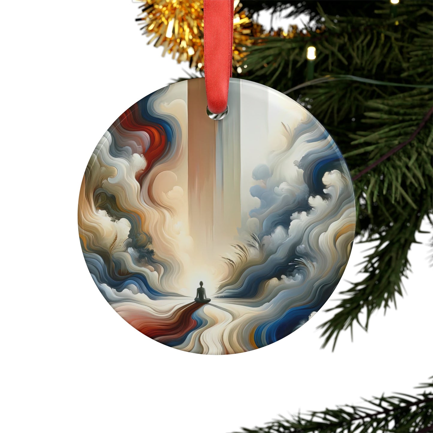Tranquil Haven Respite Acrylic Ornament with Ribbon - ATUH.ART