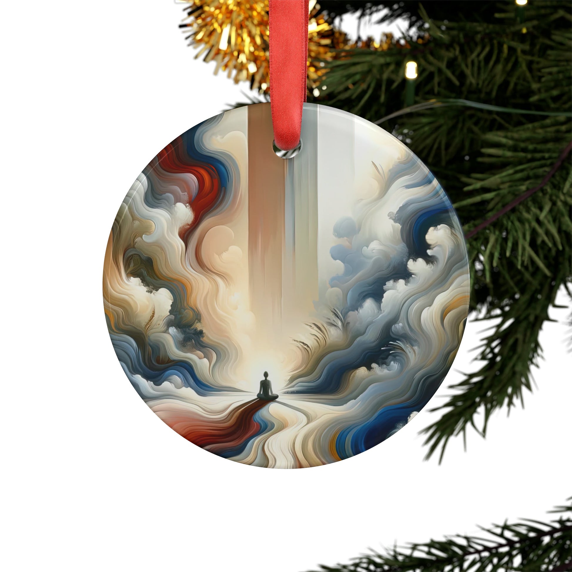 Tranquil Haven Respite Acrylic Ornament with Ribbon - ATUH.ART