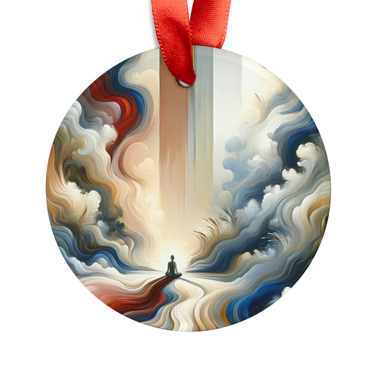 Tranquil Haven Respite Acrylic Ornament with Ribbon - ATUH.ART