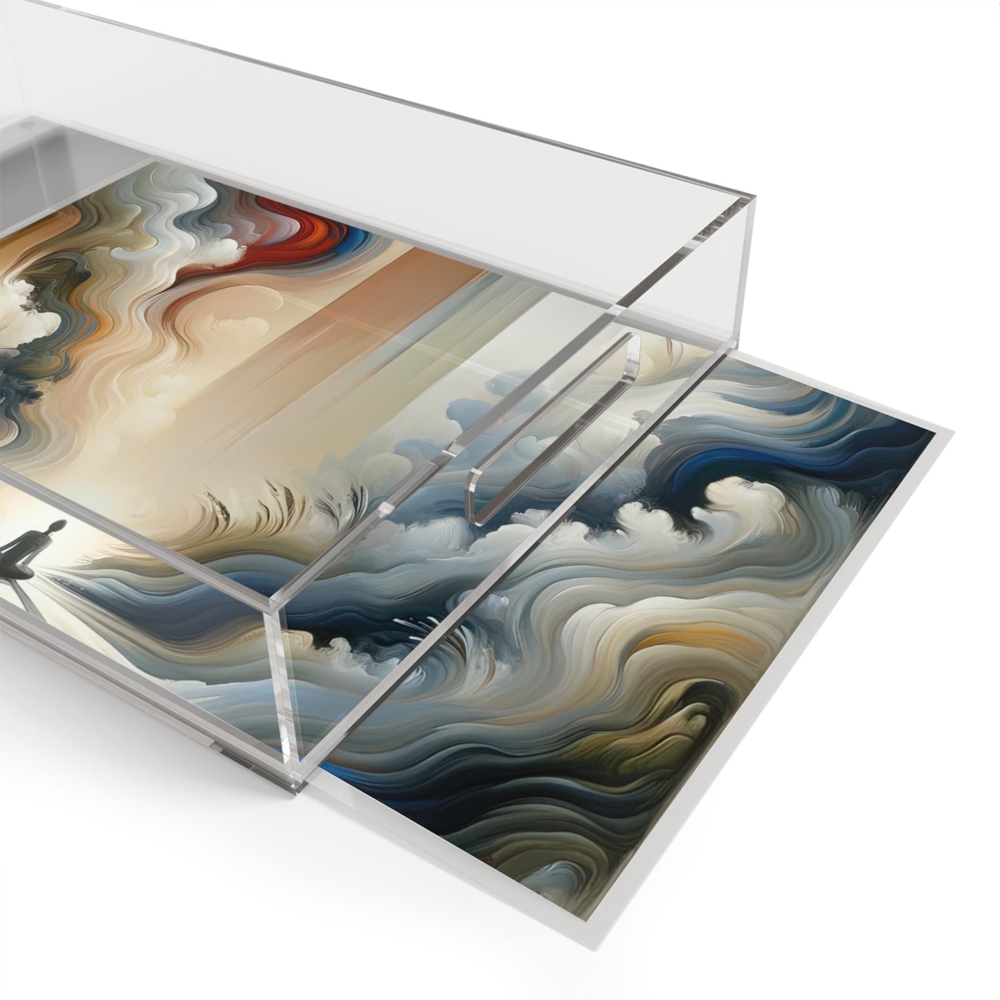 Tranquil Haven Respite Acrylic Serving Tray - ATUH.ART