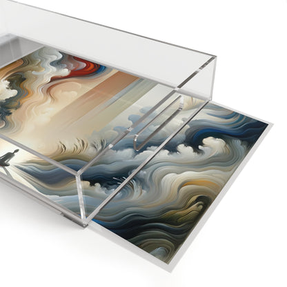 Tranquil Haven Respite Acrylic Serving Tray - ATUH.ART