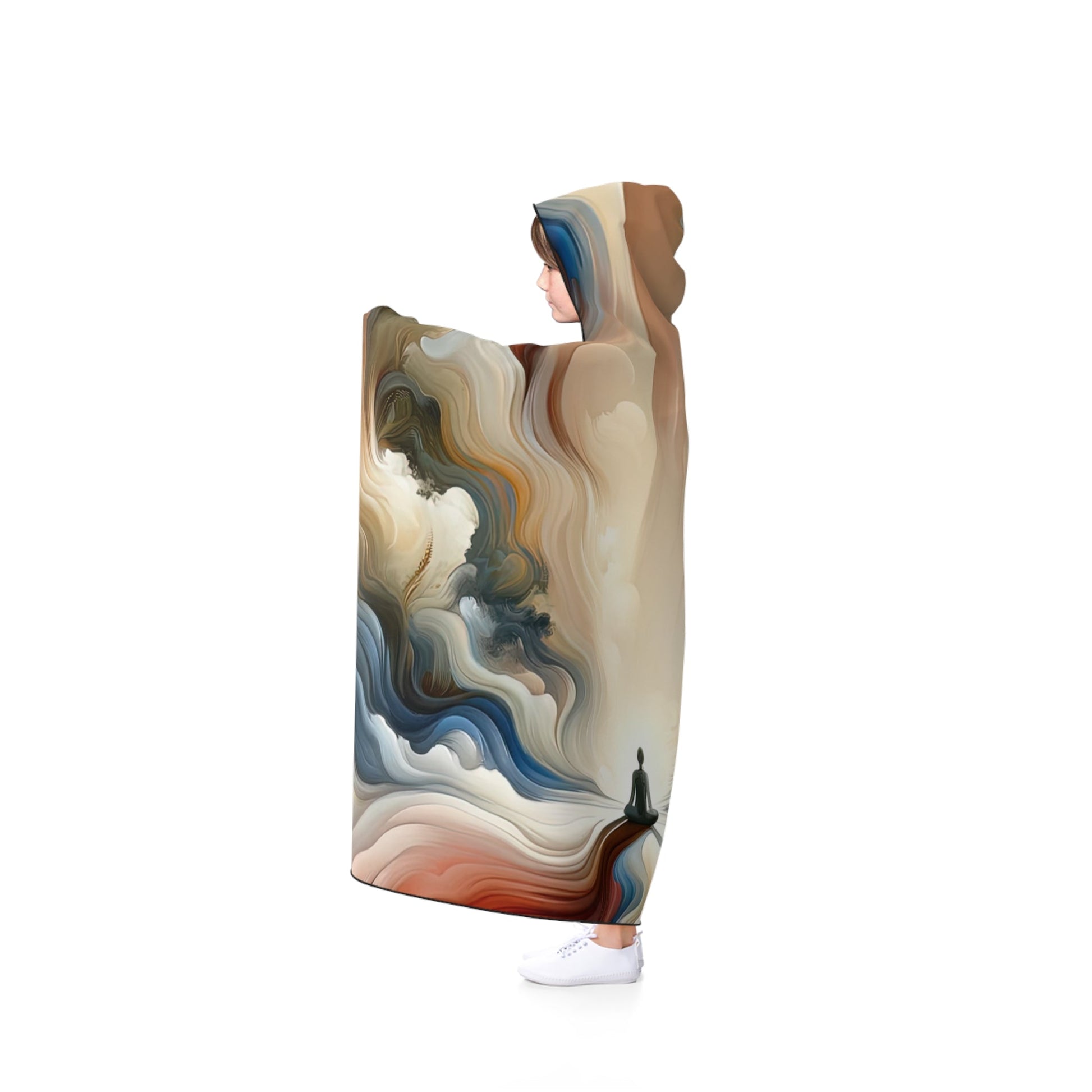 Tranquil Haven Respite Hooded Blanket - ATUH.ART