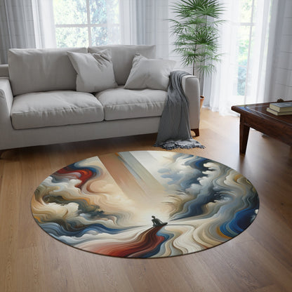 Tranquil Haven Respite Round Rug - ATUH.ART