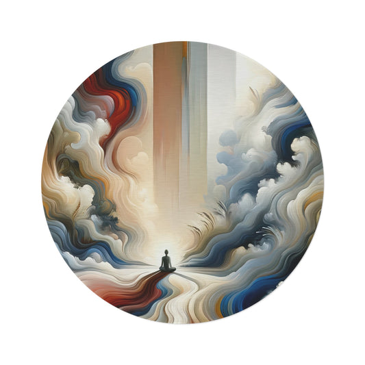 Tranquil Haven Respite Round Rug - ATUH.ART