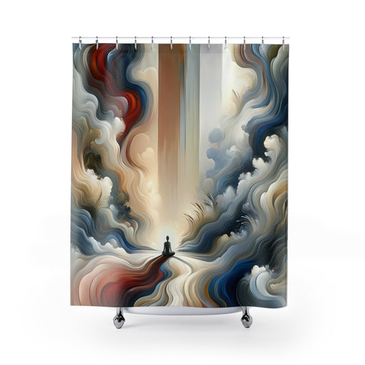 Tranquil Haven Respite Shower Curtains - ATUH.ART