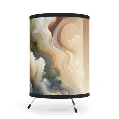 Tranquil Haven Respite Tripod Lamp with High-Res Printed Shade, US\CA plug - ATUH.ART