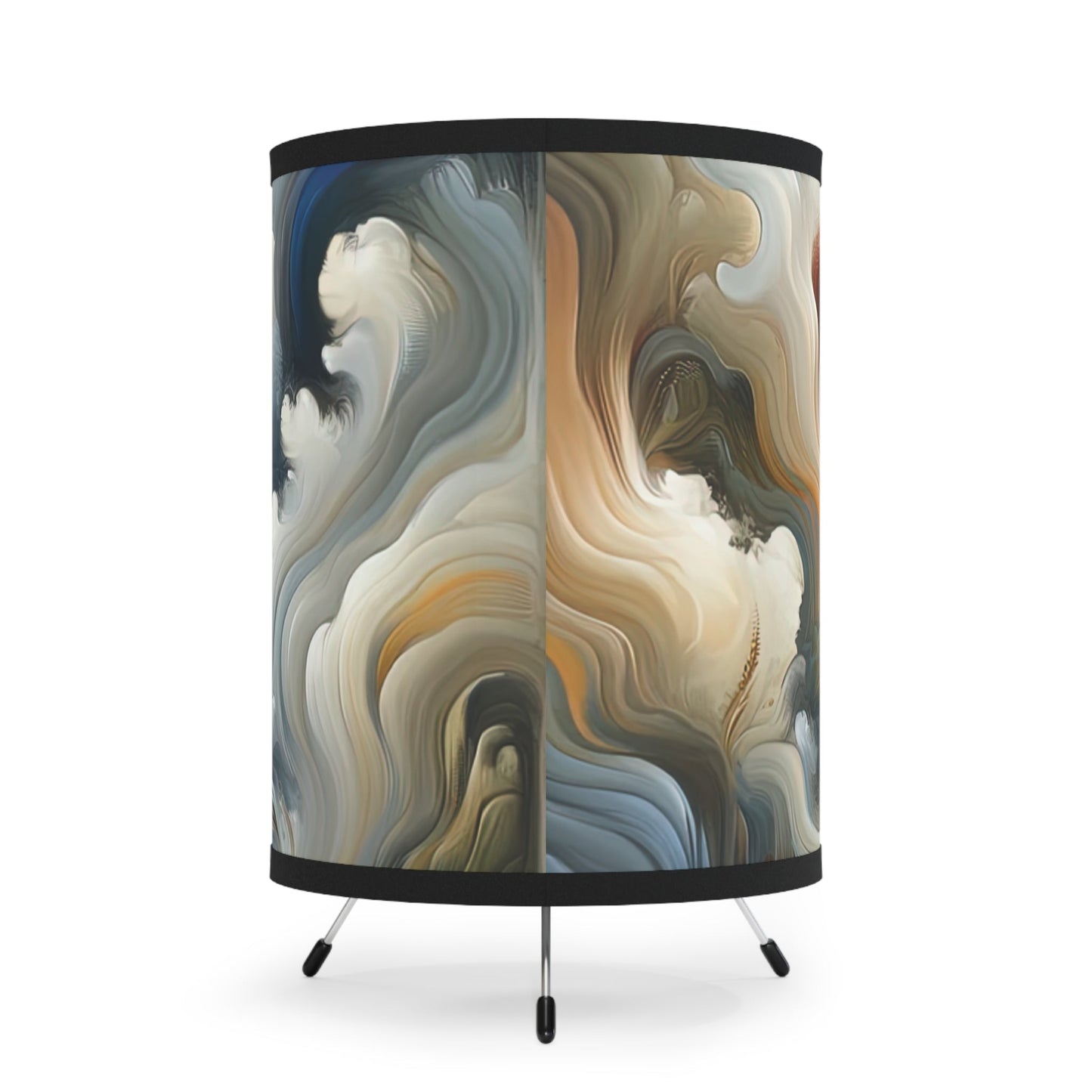 Tranquil Haven Respite Tripod Lamp with High-Res Printed Shade, US\CA plug - ATUH.ART