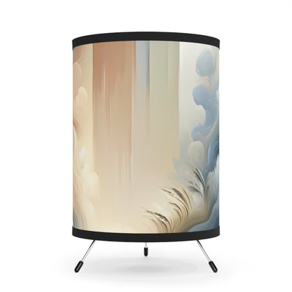 Tranquil Haven Respite Tripod Lamp with High-Res Printed Shade, US\CA plug - ATUH.ART