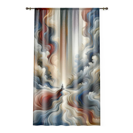 Tranquil Haven Respite Window Curtain - ATUH.ART