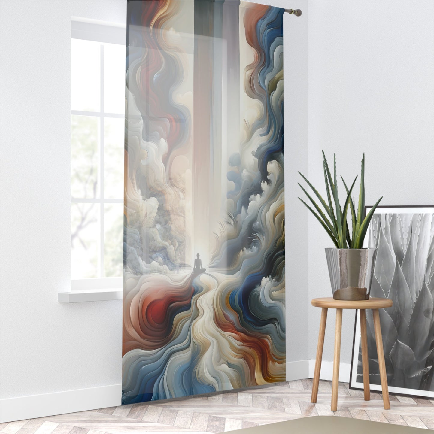 Tranquil Haven Respite Window Curtain - ATUH.ART
