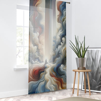 Tranquil Haven Respite Window Curtain - ATUH.ART