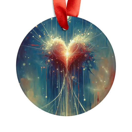 Transcendent Connection Beauty Acrylic Ornament with Ribbon - ATUH.ART