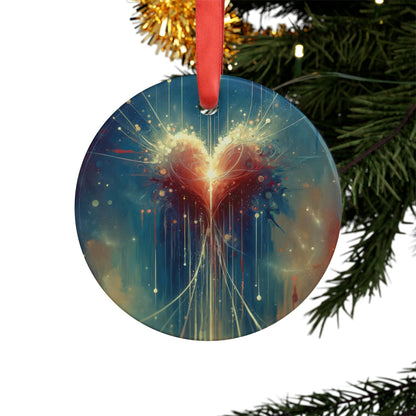 Transcendent Connection Beauty Acrylic Ornament with Ribbon - ATUH.ART