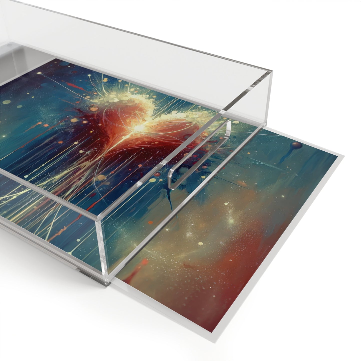 Transcendent Connection Beauty Acrylic Serving Tray - ATUH.ART