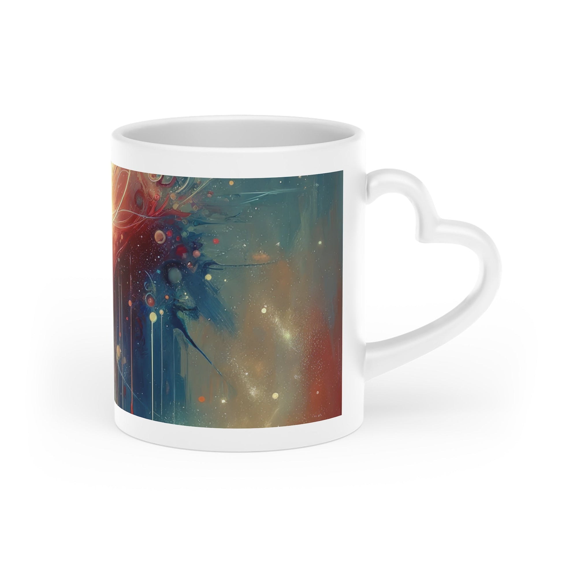 Transcendent Connection Beauty Heart-Shaped Mug - ATUH.ART