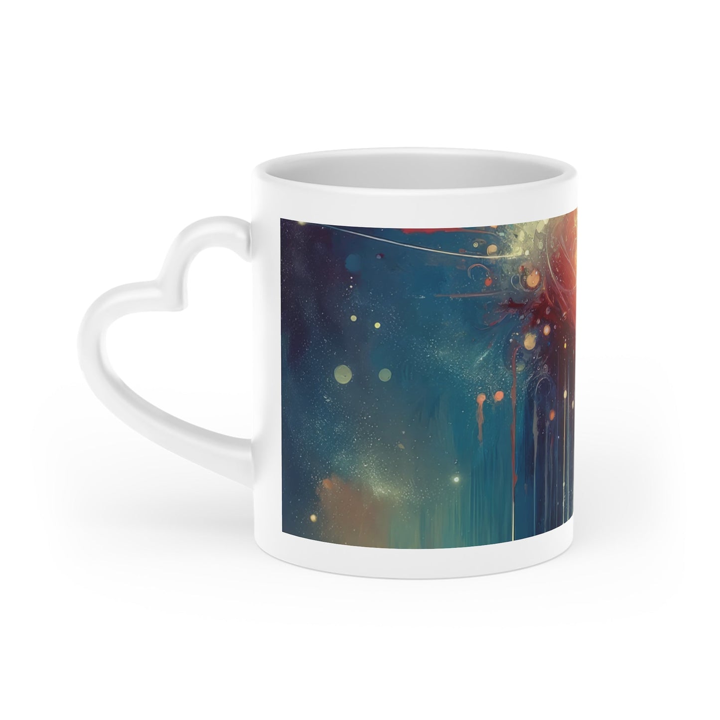 Transcendent Connection Beauty Heart-Shaped Mug - ATUH.ART