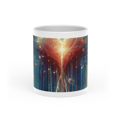 Transcendent Connection Beauty Heart-Shaped Mug - ATUH.ART