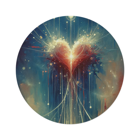 Transcendent Connection Beauty Round Rug - ATUH.ART