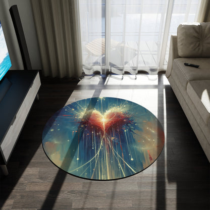 Transcendent Connection Beauty Round Rug - ATUH.ART
